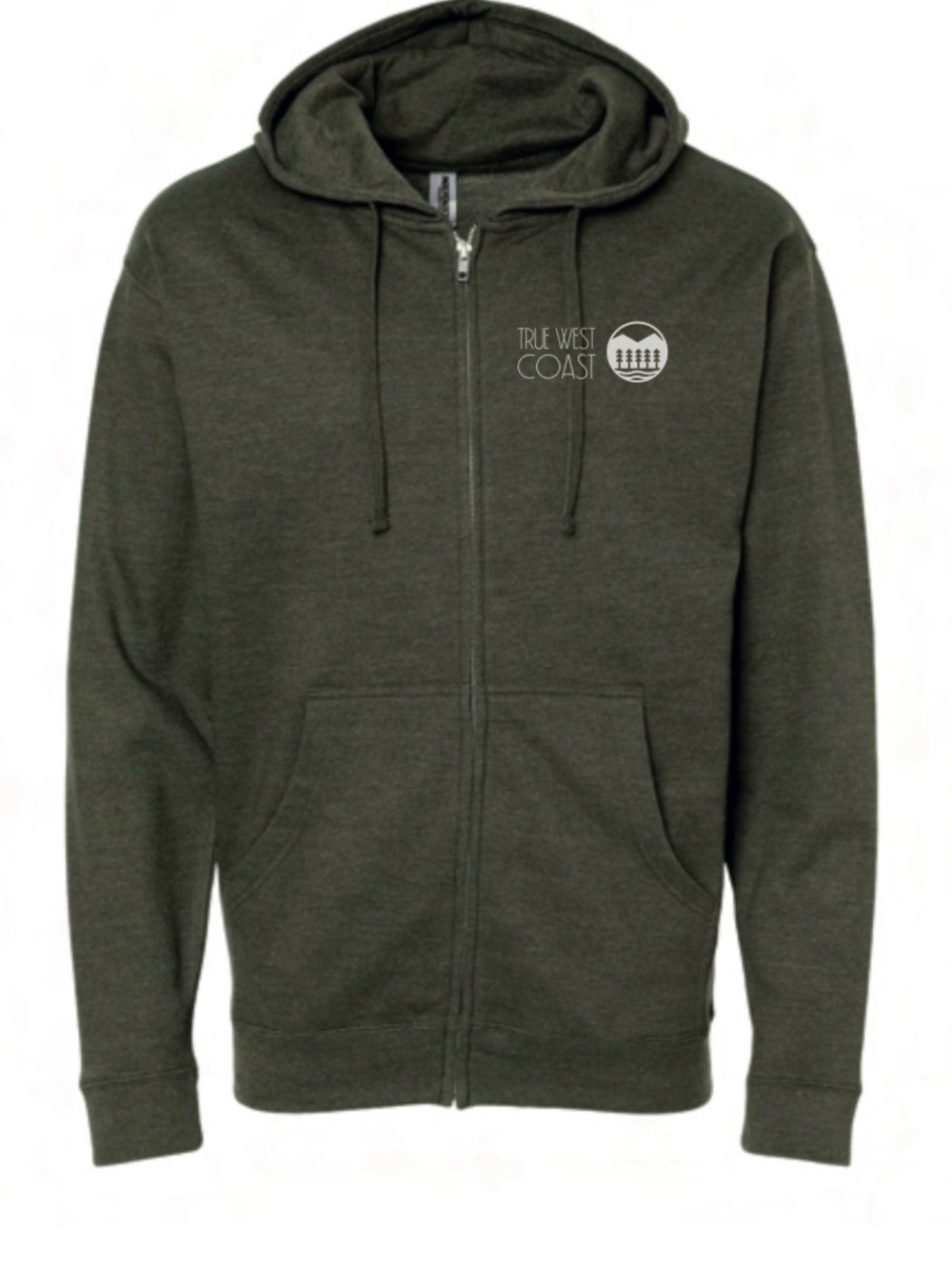 Zip-Up Hoodie w/ Logos